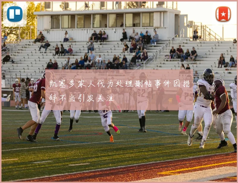 凯塞多家人代为处理删帖事件因措辞不当引发关注